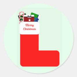 Sticker Rond Phoques d'enveloppe de Noël