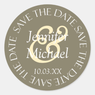 Sticker Rond Phoques Monogrammes