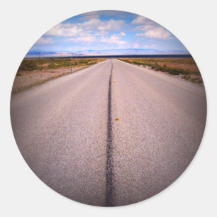 Sticker Rond Photo de vacances d'été en road trip
