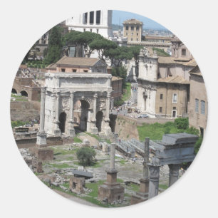 Sticker Rond Photo du Forum romain