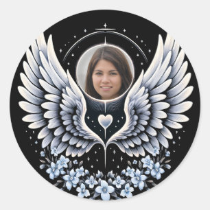 Sticker Rond Photo Memorial Keepsaké