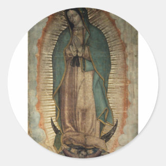 Sticker Rond Photo originale de Notre-Dame de Guadalupe