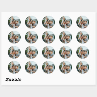 Sticker Rond Photo personnalisée