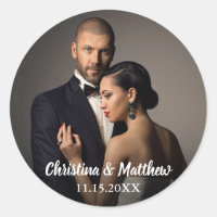 Photo personnalisée et date du Mariage