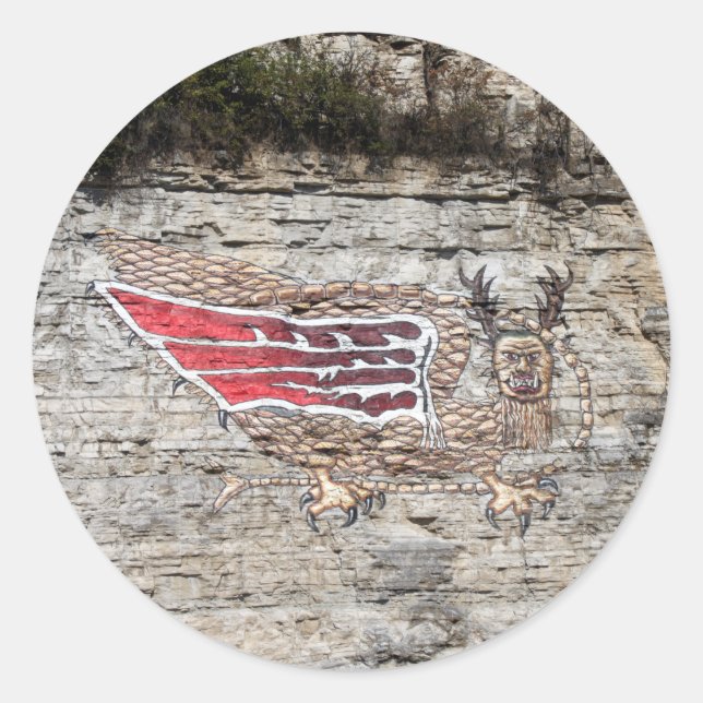Sticker Rond Photo Piasa Bird (Devant)