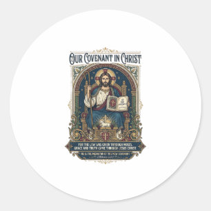 Sticker Rond Photographe de mariage Jésus T-shirt chrétien