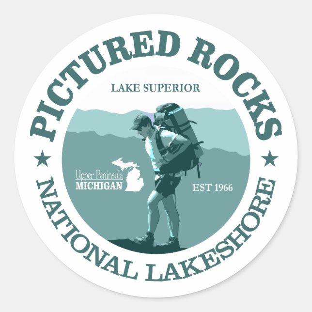 Sticker Rond Photos Rocks NP (Devant)