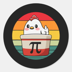 Sticker Rond Pi Day Picken Pot Pie Funny Math Enseignant Nerd G