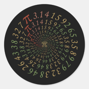 Sticker Rond Pi Galaxy