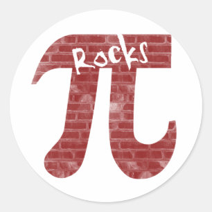 Sticker Rond Pi Rocks