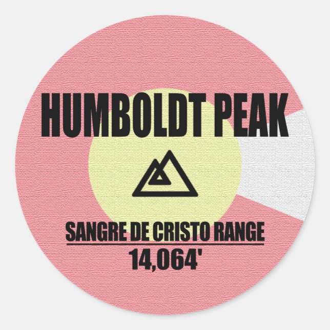 Sticker Rond pic Humboldt (Devant)