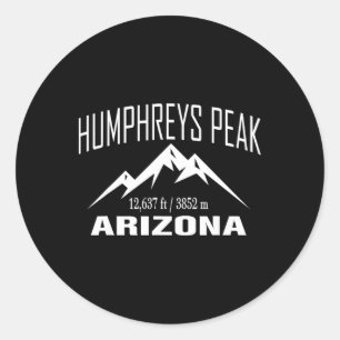 Sticker Rond Pic Humphreys Arizona Escalade Club de Sommet Exté