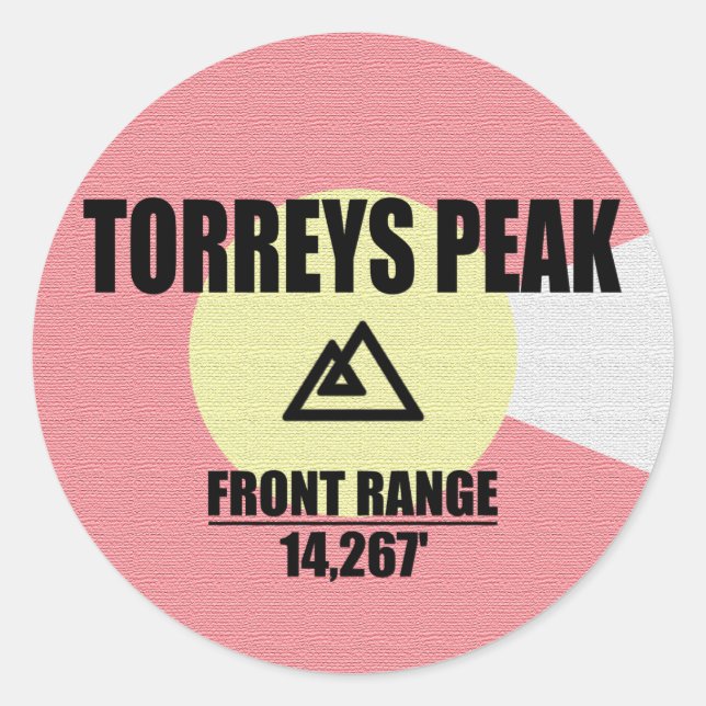Sticker Rond Pic Torreys (Devant)