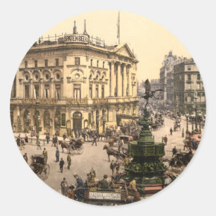 Sticker Rond Piccadilly Circus, Londres, Angleterre