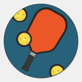 Sticker Rond Pickleball