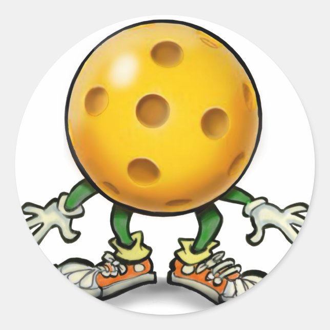 Sticker Rond Pickleball (Devant)