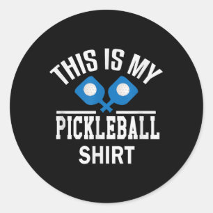 Sticker Rond Pickleball - Dinker Badminton Tennis Pickleball Ca