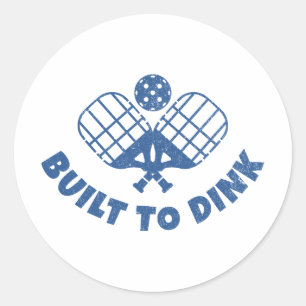 Sticker Rond Pickleball Dit Drôle