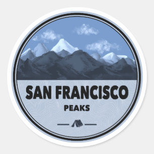 Sticker Rond Pics San Francisco Arizona Camping