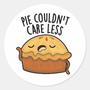 Sticker Rond Pie ne pouvait pas s'en soucier Moins amusant jeu