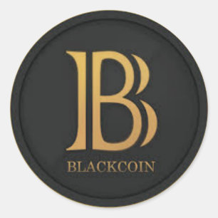Sticker Rond Pièce noire