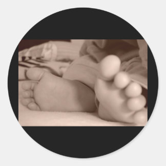 Sticker Rond Pieds minuscules