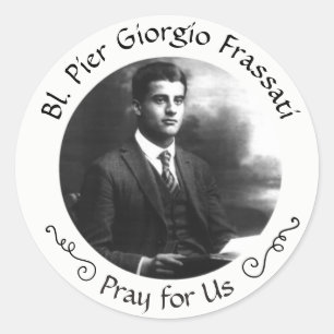 Sticker Rond Pier Giorgio Frassati béni