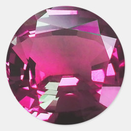 Sticker Rond Pierre rouge