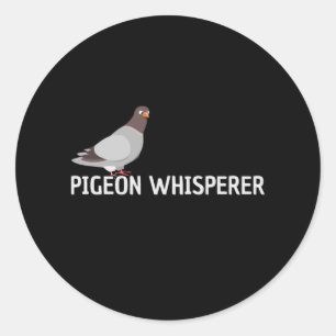 Sticker Rond Pigeon Carrier Pigeon