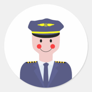 Sticker Rond Pilote