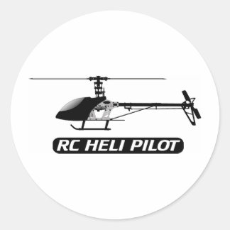 Sticker Rond Pilote d'hélicoptère RC