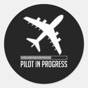 Sticker Rond Pilote en cours