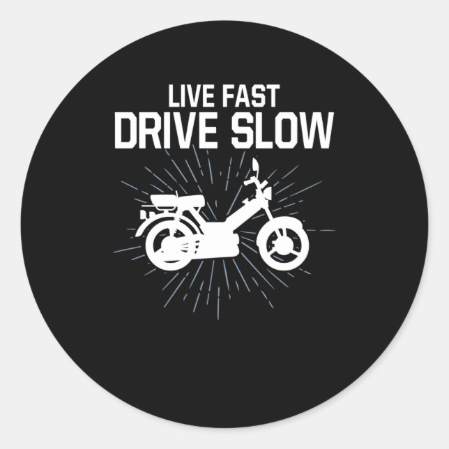 Sticker Rond Pilote motopropulseur à deux roues motopropulseur  (Devant)