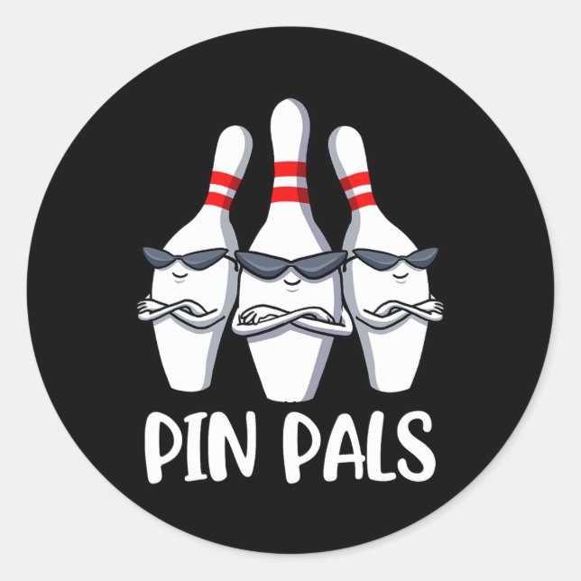 Sticker Rond Pin Pals Bowling (Devant)