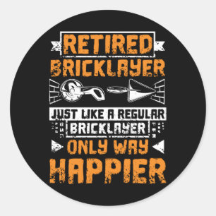 Sticker Rond Pinceau de retraite