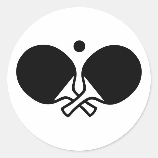 Sticker Rond Ping Pong (Devant)