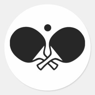 Sticker Rond Ping Pong