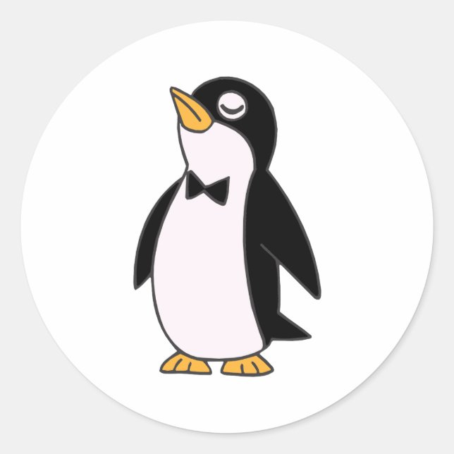 Sticker Rond pingouin (Devant)