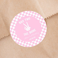 Pink Bad Two The Bone Skeleton 2e fête d'anniversa