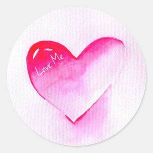 Sticker Rond Pink coeur grunge pop amour moi
