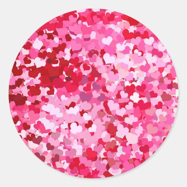 Sticker Rond Pink Confeti (Devant)