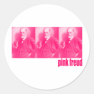 Sticker Rond Pink Freud