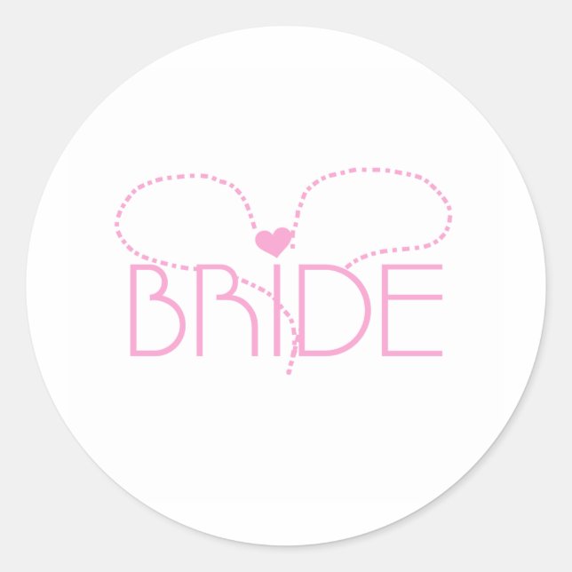 Sticker Rond Pink Heart (Devant)