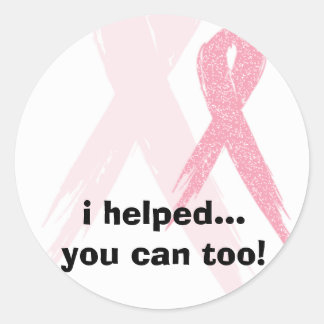 Sticker Rond pink_img, j'ai aidé...vous pouvez aussi !