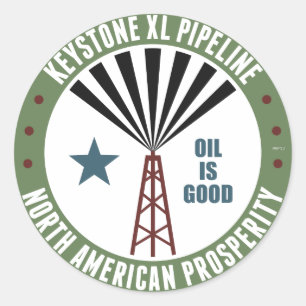 Sticker Rond Pipeline Keystone XL
