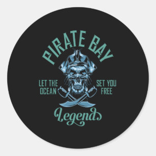 Sticker Rond Pirate