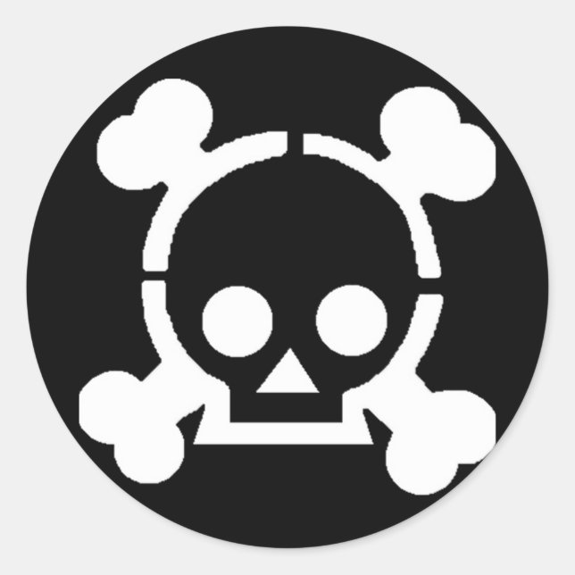 Sticker Rond Pirate ! (Devant)