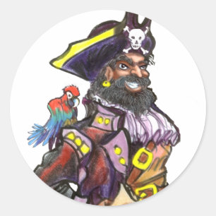 Sticker Rond Pirate