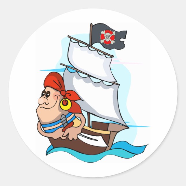 Sticker Rond Pirate (Devant)