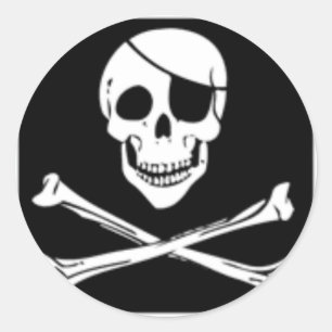 Sticker Rond pirate